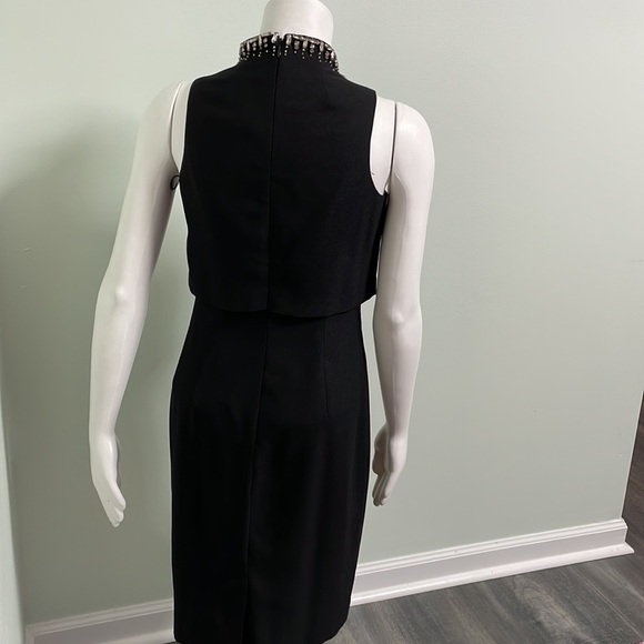 Aidan Mattox Embellished Black Dress size 2 - Picture 6 of 10